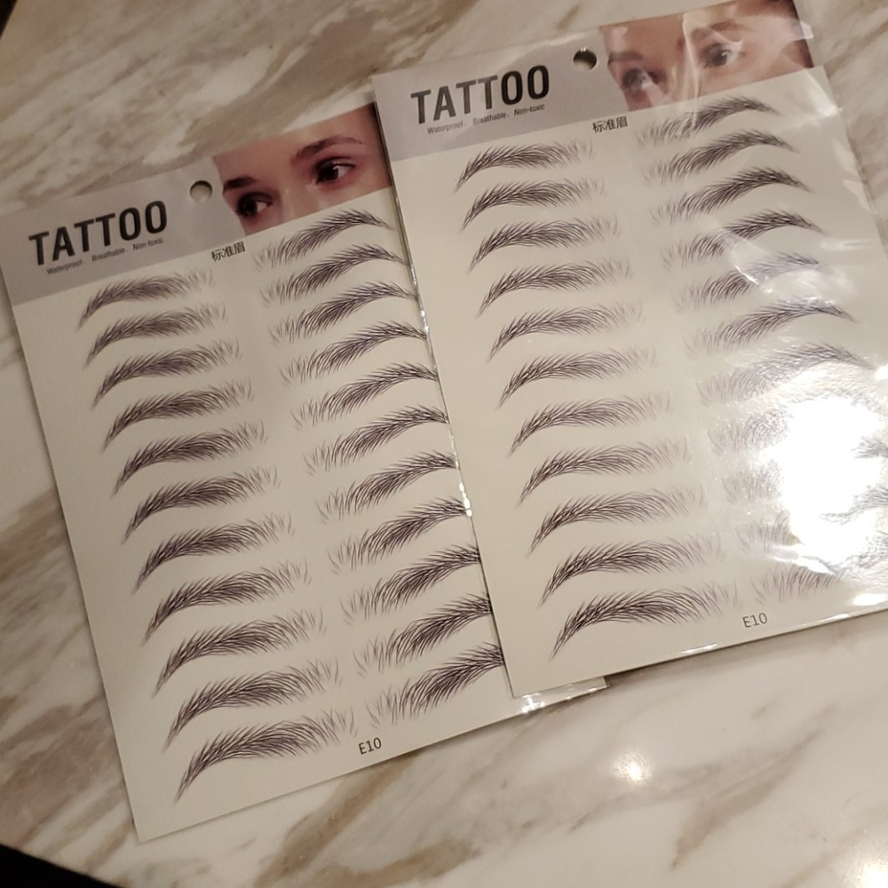 Eyebrow tattoos